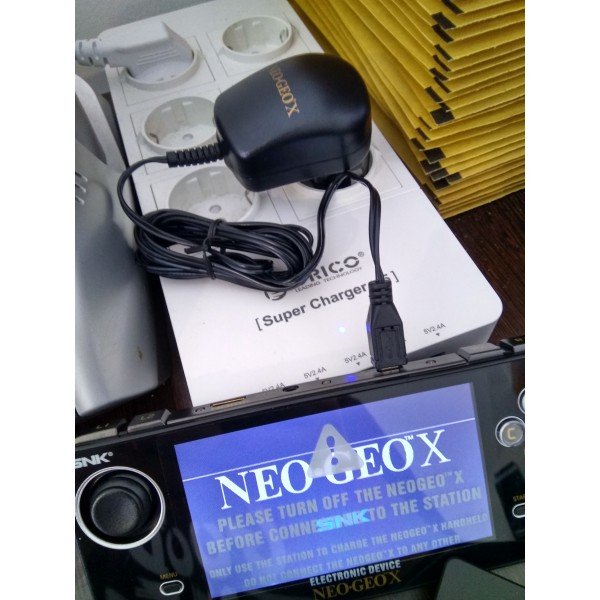 NEO GEO X ADAPTER CHARGER WITHOUT DOCK 100-240V USA PLUG NEW