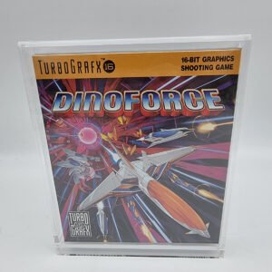 DINOFORCE+ ACRYLIC ARCHIVAL BOX TURBOGRAFX 16 PCE WORKS NUEVO/NEW