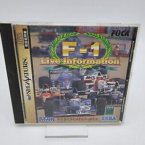 F-1 LIVE INFORMATION JAPAN VERSION SEGA SATURN USED TESTED