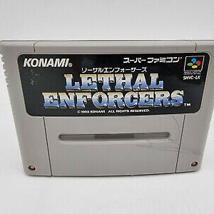 LETHAL ENFORCERS SUPER FAMICOM NO BOX USED