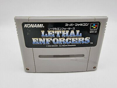 LETHAL ENFORCERS SUPER FAMICOM NO BOX USED