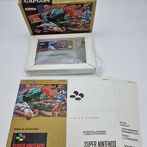 STREET FIGHTER II SPANISH ESPAÑOL SUPER NINTENDO PAL USED