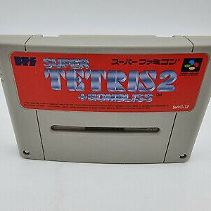 SUPER TETRIS 2 + BOMBLISS SUPER FAMICOM NO BOX USED