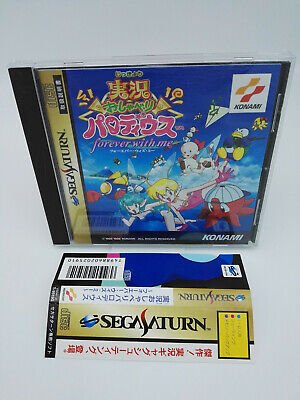 JIKKYOU OSYABERI PARODIUS SPINE CARD JAPAN VERSION SEGA SATURN USED TESTED