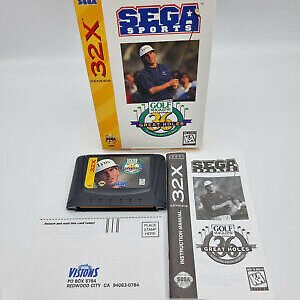 GOLF MAGAZINE 36 GREAT HOLES USA VERSION SEGA GENESIS 32X USED TESTED