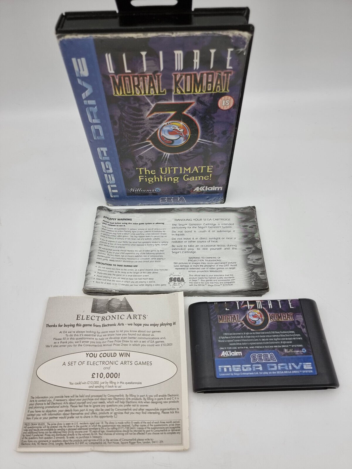 ULTIMATE MORTAL KOMBAT SEGA MEGADRIVE PAL USED