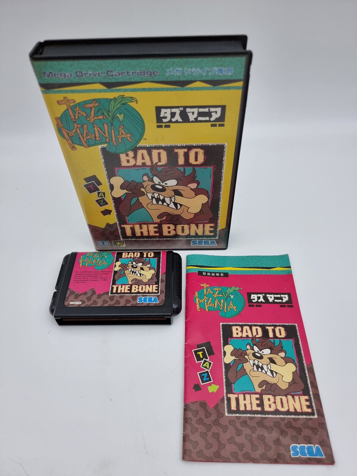 TAZ MANIA BAD TO THE BONE MEGADRIVE JAPAN USED