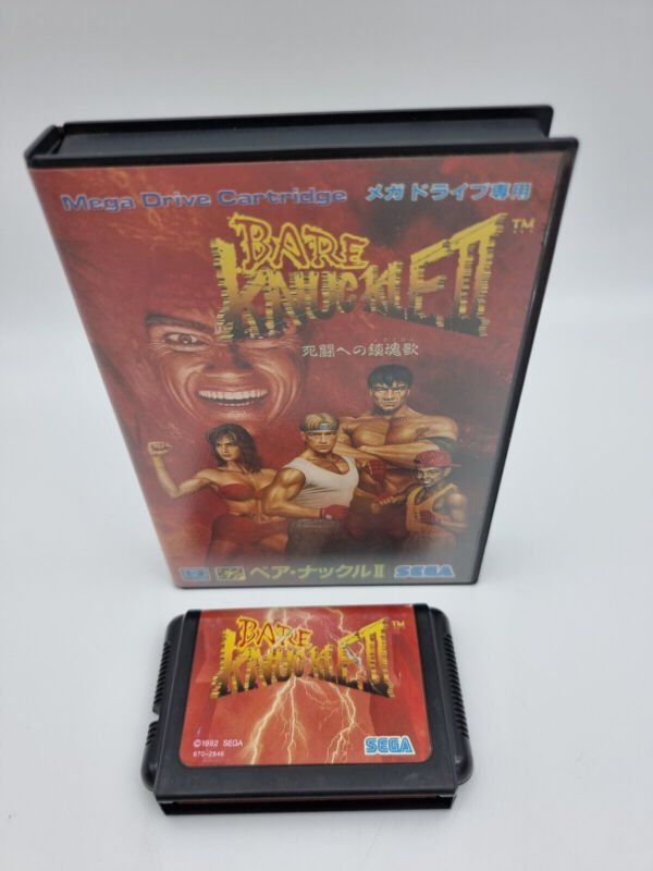 BARE KNUCKLE II NO MANUAL SEGA MEGADRIVE JAPAN USED