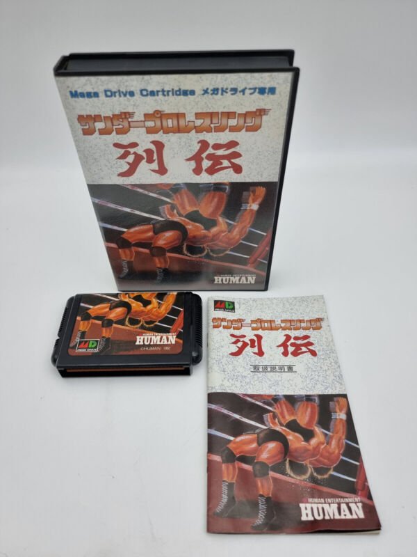 THUNDER PRO WRESTLING RETSUDEN MEGADRIVE JAPAN USED