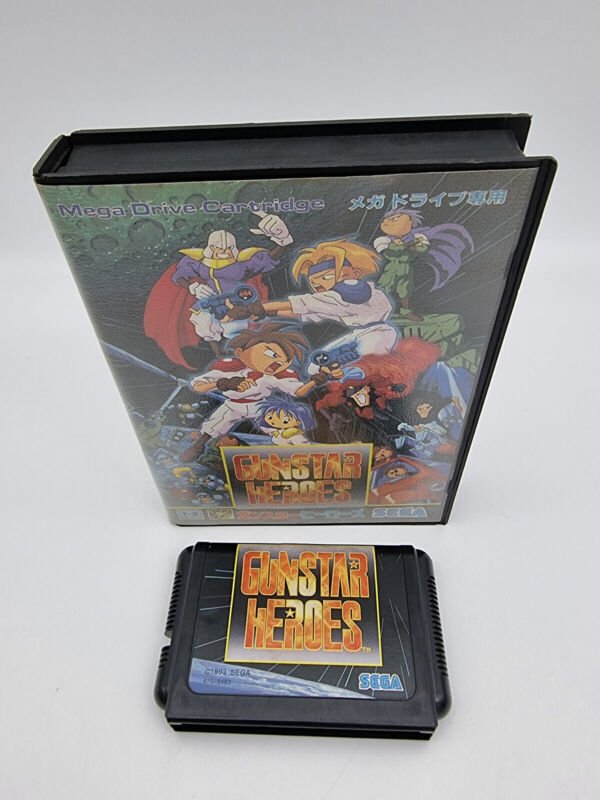 GUNSTAR HEROES NO MANUAL MEGADRIVE JAPAN USED