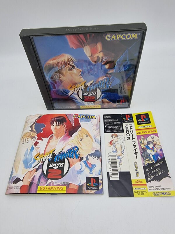 STREET FIGHTER ZERO 2 SPINE CARD PLAYSTATION PS1 PSX JAPAN USED
