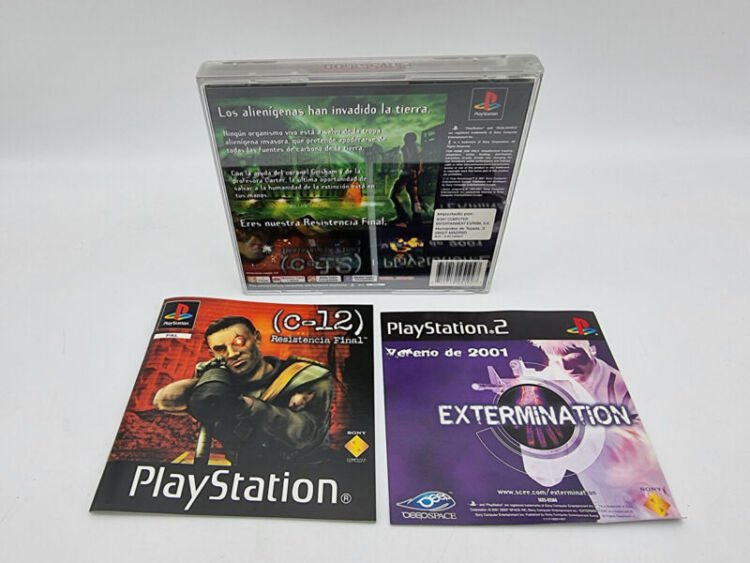 C-12 RESISTENCIA FINAL PLAYSTATION 1 PS1 PAL ESPAÑA USED TESTED - Image 2