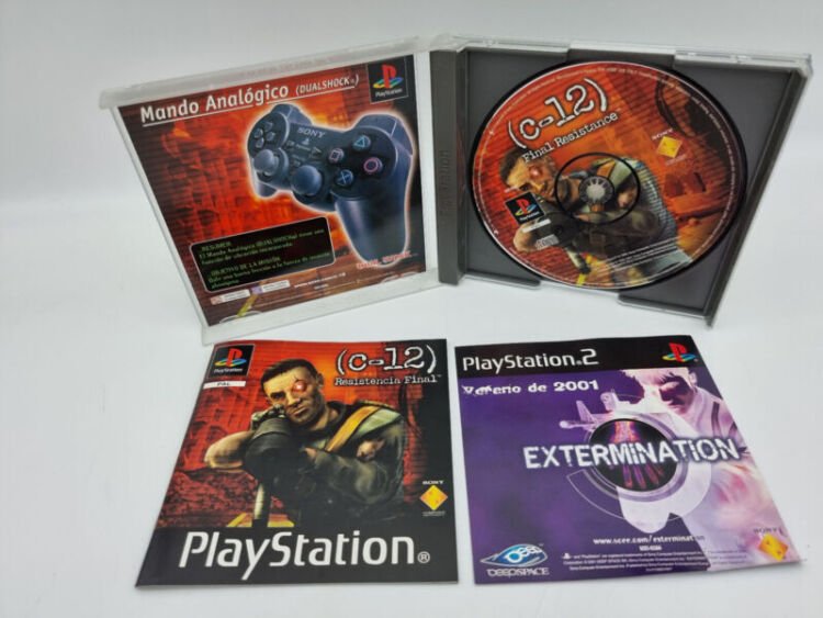 C-12 RESISTENCIA FINAL PLAYSTATION 1 PS1 PAL ESPAÑA USED TESTED - Image 3