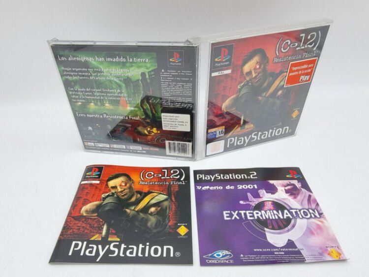 C-12 RESISTENCIA FINAL PLAYSTATION 1 PS1 PAL ESPAÑA USED TESTED - Image 4