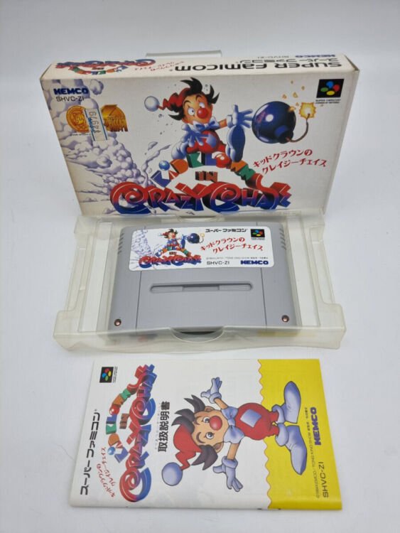 KID KLOWN IN CRAZY CHASE SUPER FAMICOM JAPAN USED