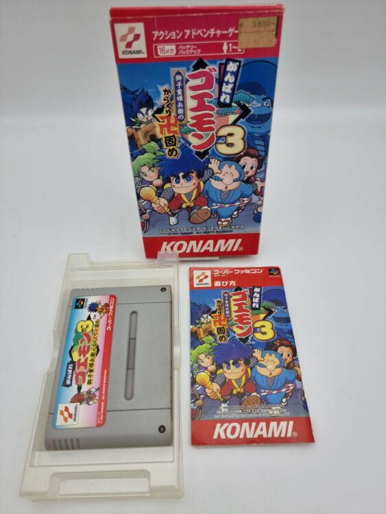 GANBARE GOEMON 3 SUPER FAMICOM JAPAN USED