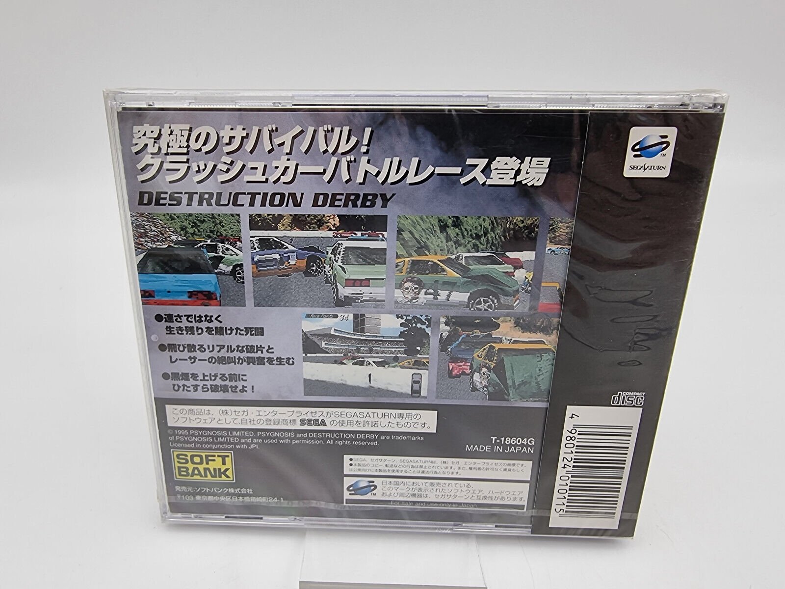 DESTRUCTION DERBY JAPAN VERSION SEGA SATURN BRAND NEW SEALED - Image 2