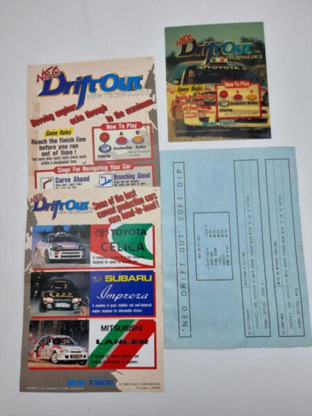 NEO DRIFT OUT ORIGINAL MATCHING KIT NEO GEO MVS USED EURO VERSION - Image 8