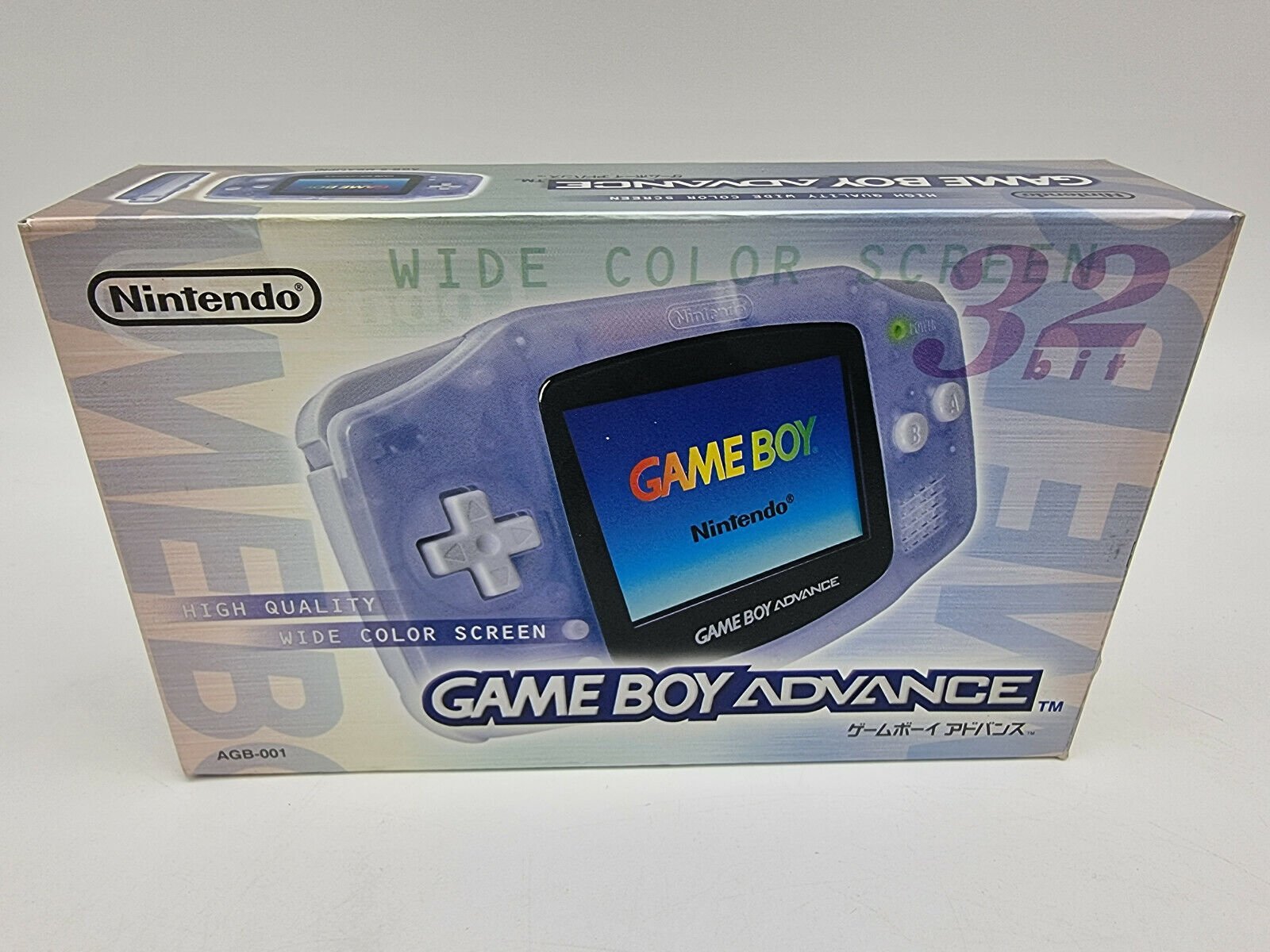 CONSOLE GAME BOY ADVANCE CLEAR BLUE BOX TESTED JAPAN USED - Japan Game ...