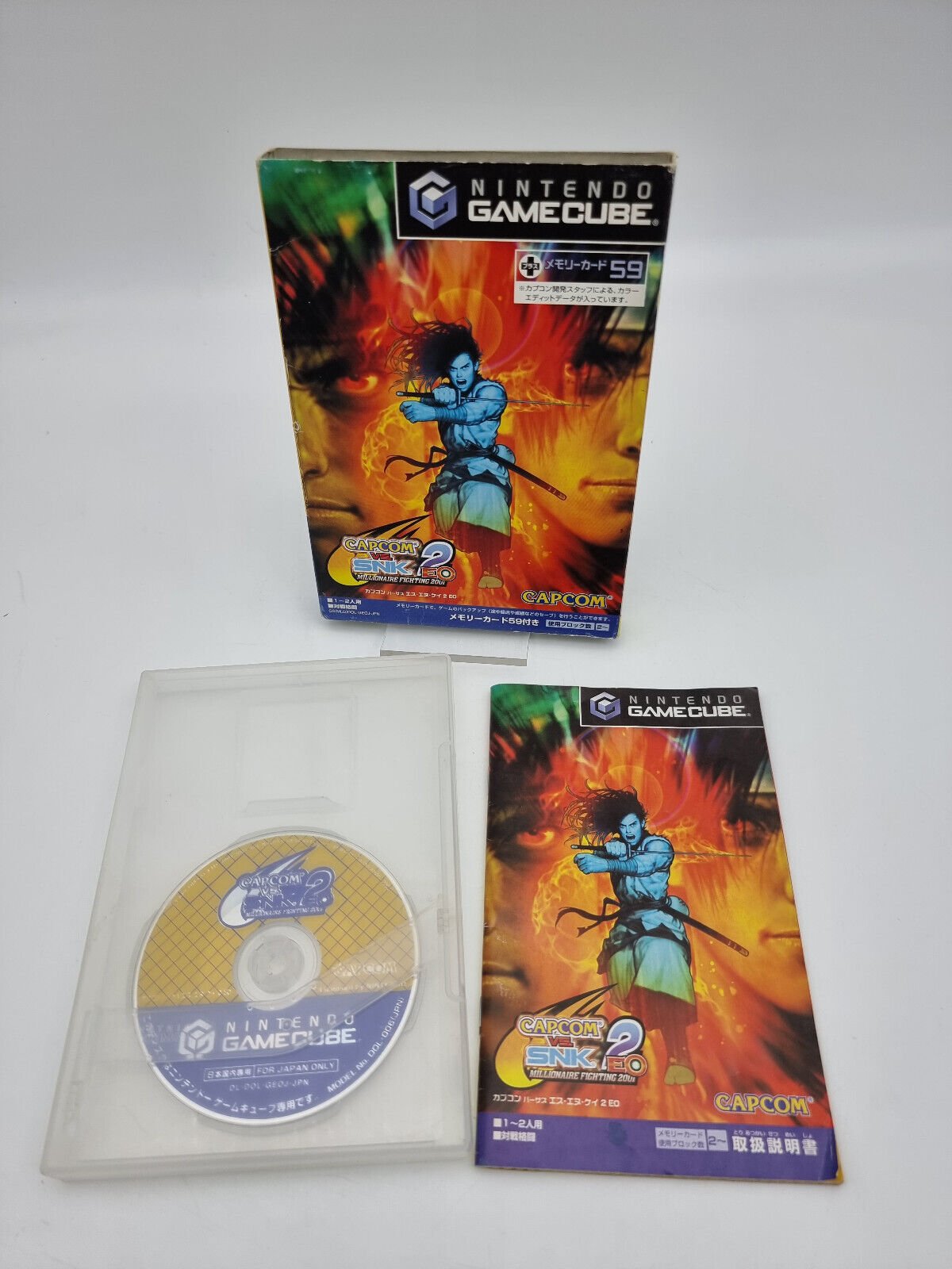 CAPCOM VS SNK 2 EO NINTENDO GAMECUBE JAPAN USED TESTED