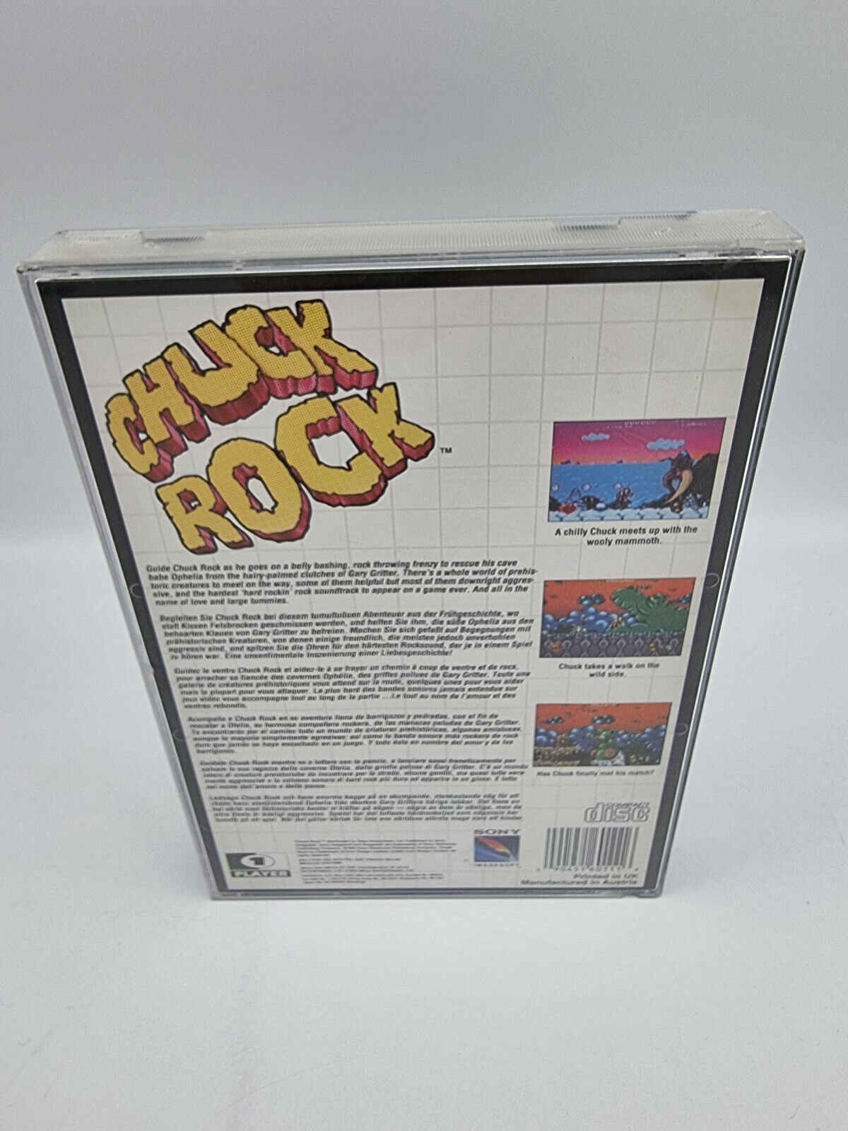 CHUCK ROCK SEGA MEGA CD PAL USED VERY RARE - Image 2