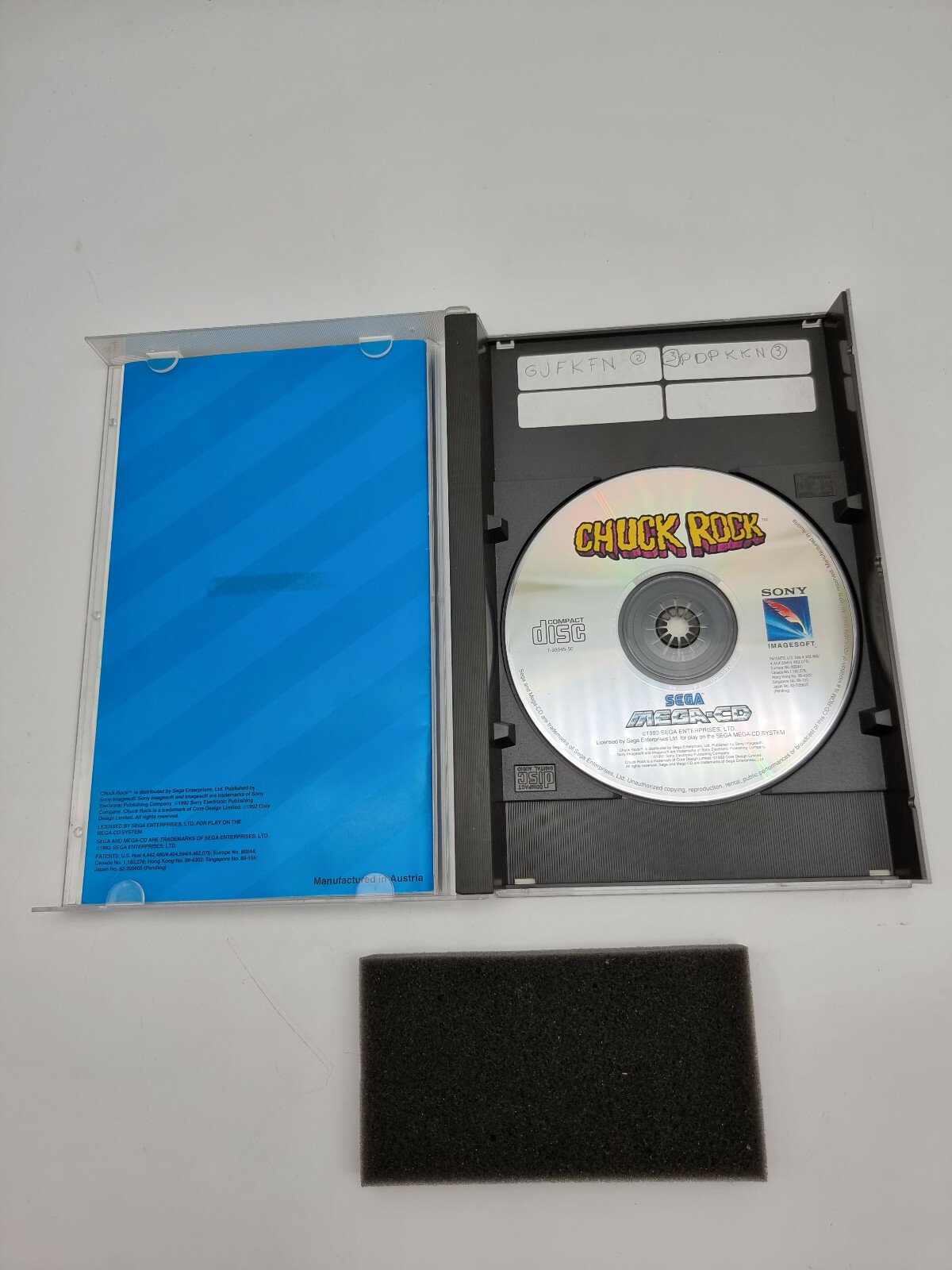 CHUCK ROCK SEGA MEGA CD PAL USED VERY RARE - Image 4