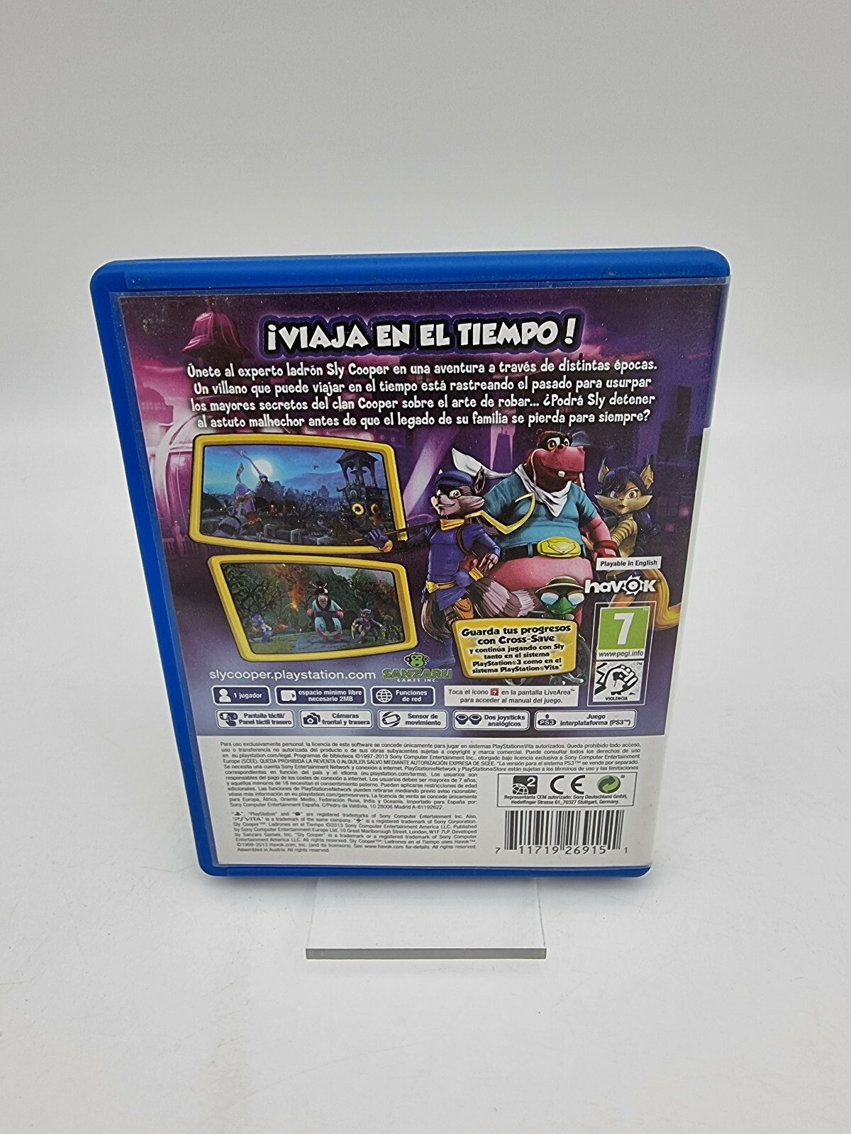 SLY COOPER LADRONES EN EL TIEMPO PS VITA PAL VERSION USED - Image 2
