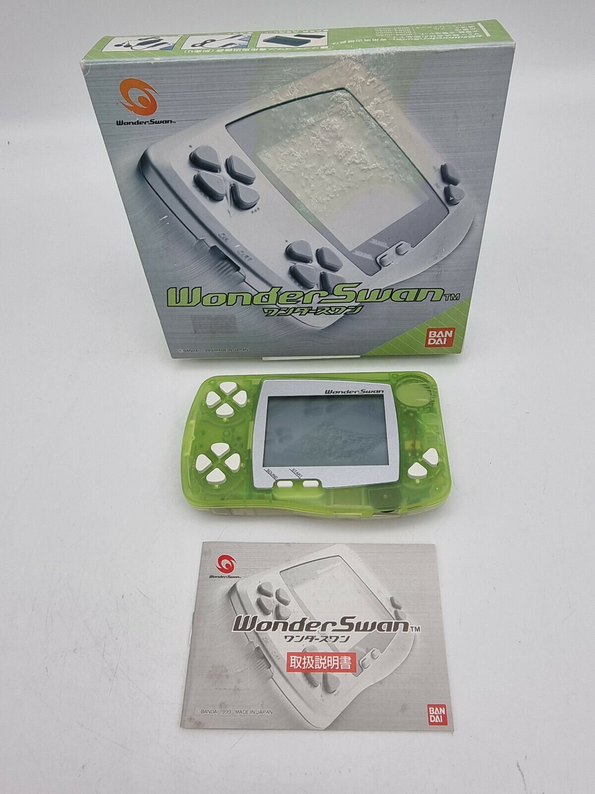 CONSOLE WONDERSWAN GREEN BOX JAPAN USED