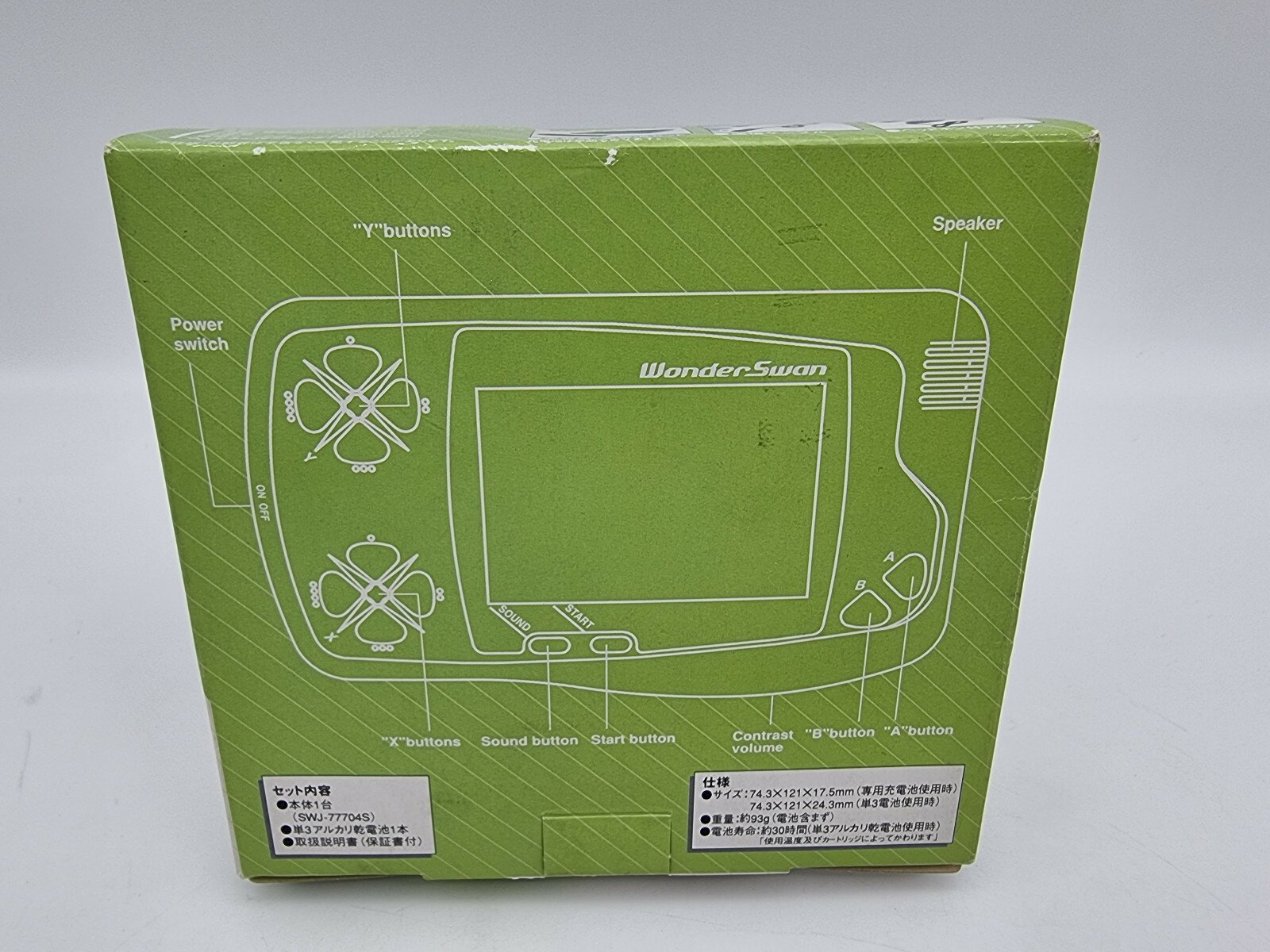 CONSOLE WONDERSWAN GREEN BOX JAPAN USED - Image 3