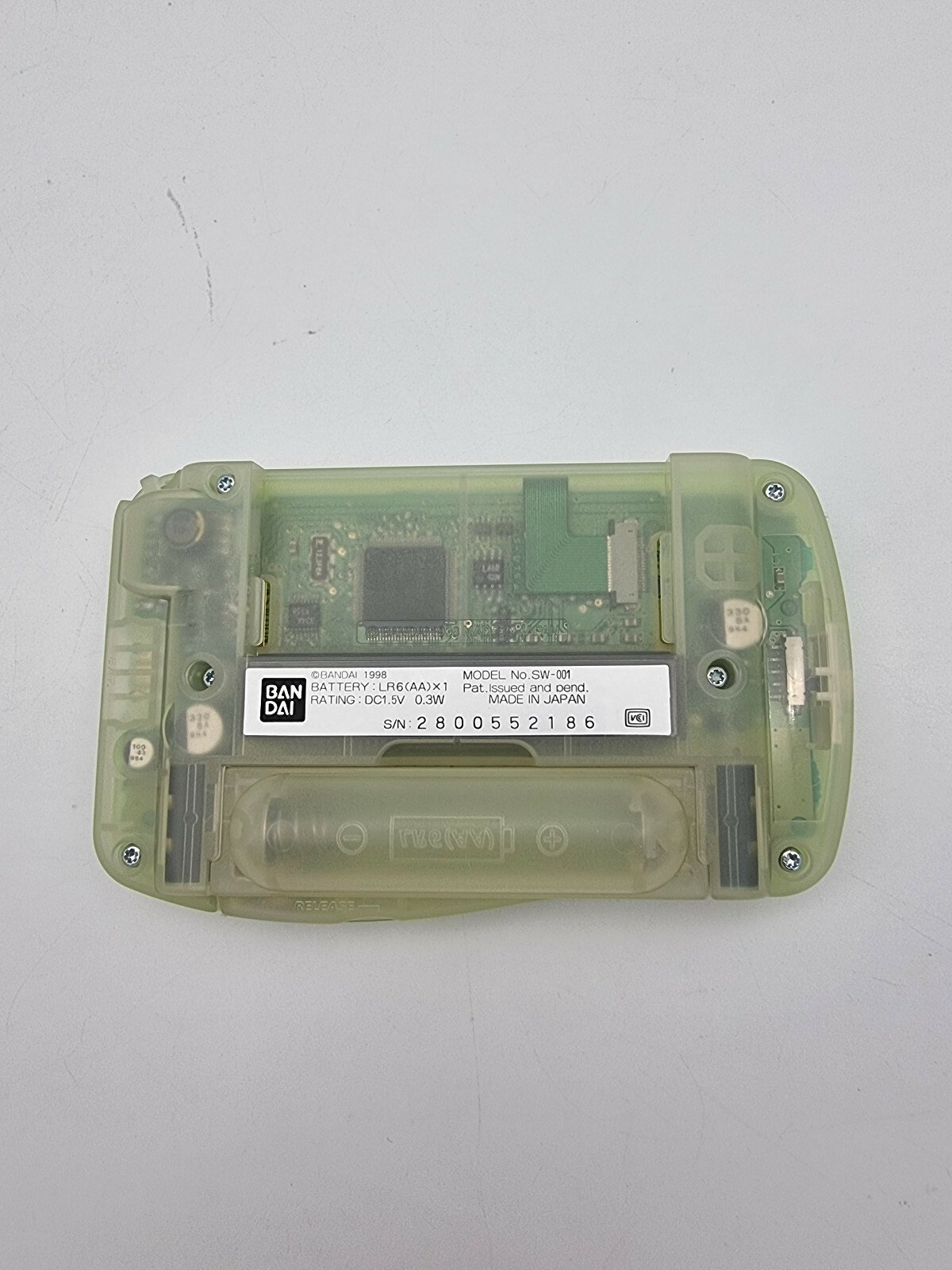 CONSOLE WONDERSWAN GREEN BOX JAPAN USED - Image 5