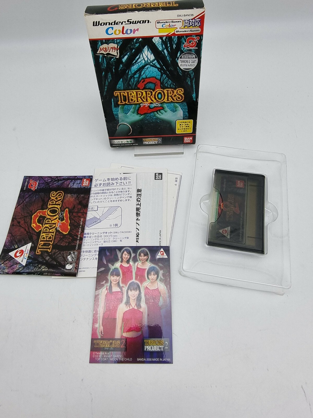 TERRORS 2 BOXED WONDERSWAN COLOR TESTED JAPAN