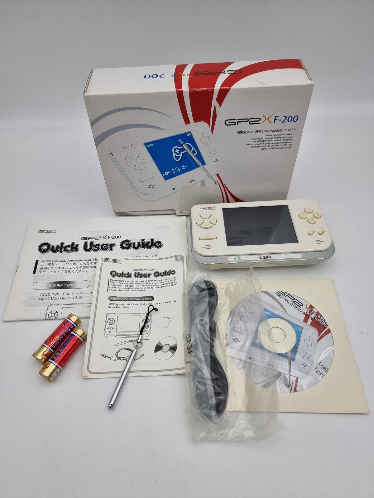 CONSOLE GP2X F-200 BOX JAPAN USED TESTED |