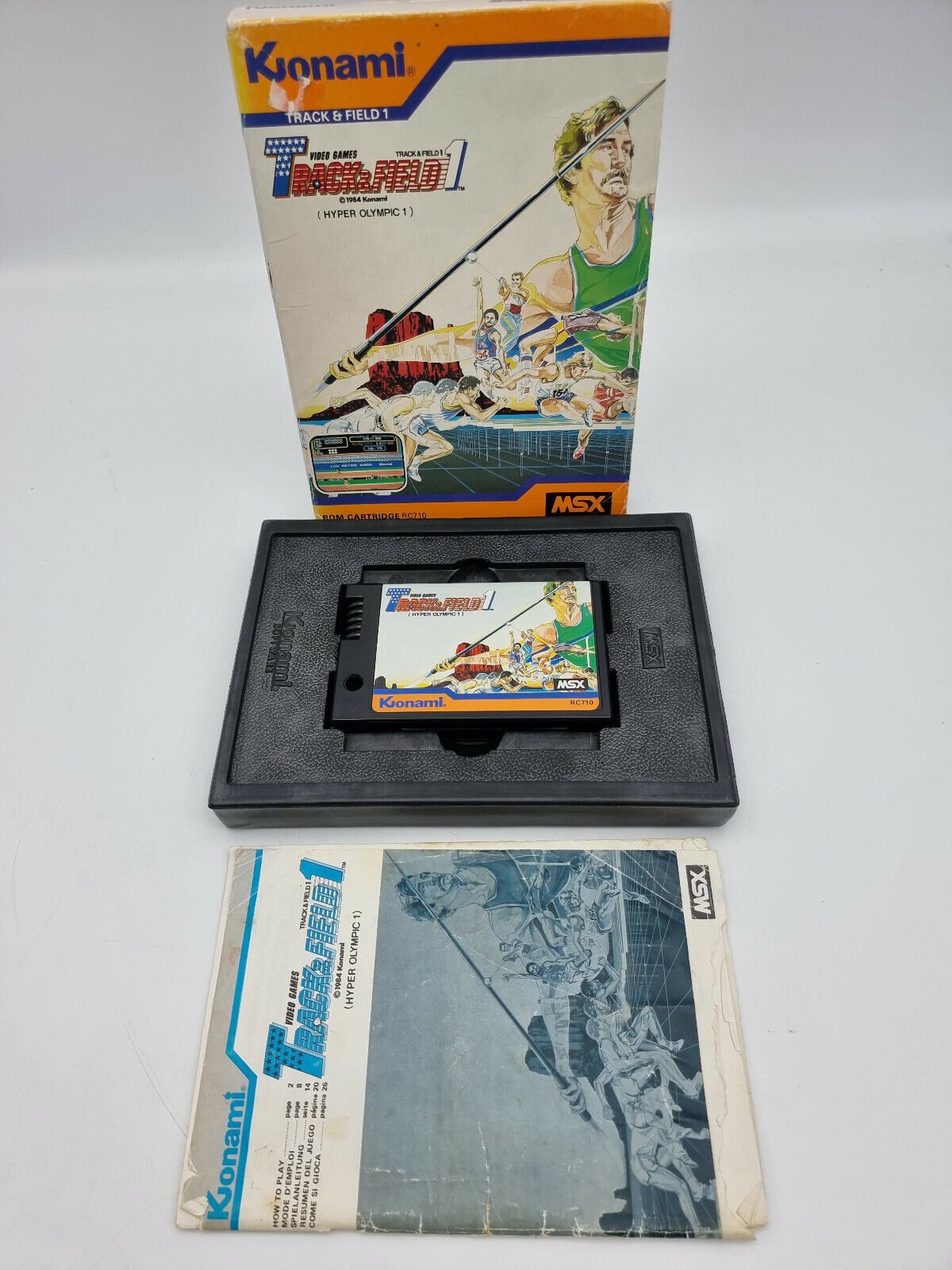 TRACK&FIELD 1 HYPER OLYMPIC 1 MSX JAPAN USED