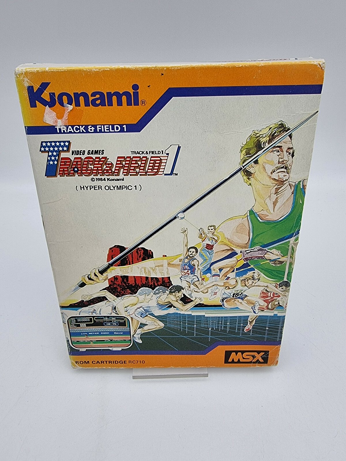 TRACK&FIELD 1 HYPER OLYMPIC 1 MSX JAPAN USED - Image 3