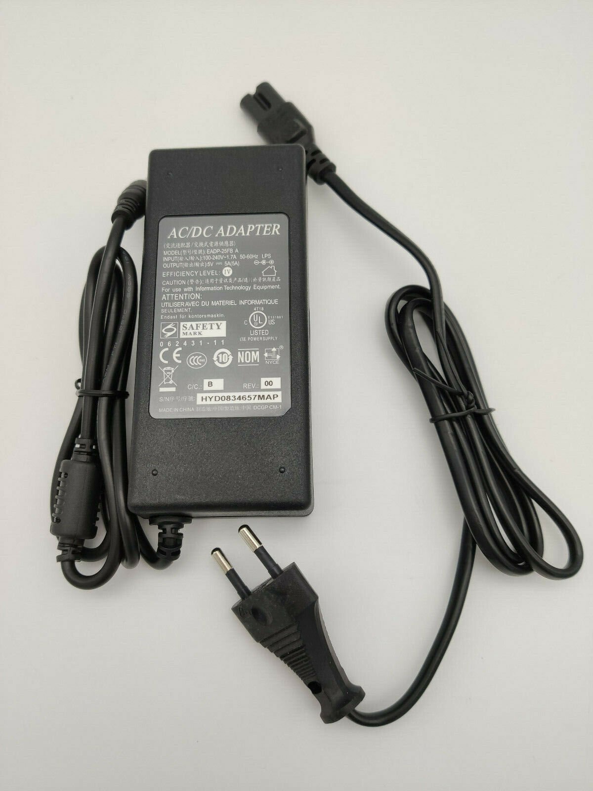 ES-AC POWER POW2 5V 5A 100-240V NEO GEO AES EU PLUG NEW | eBay