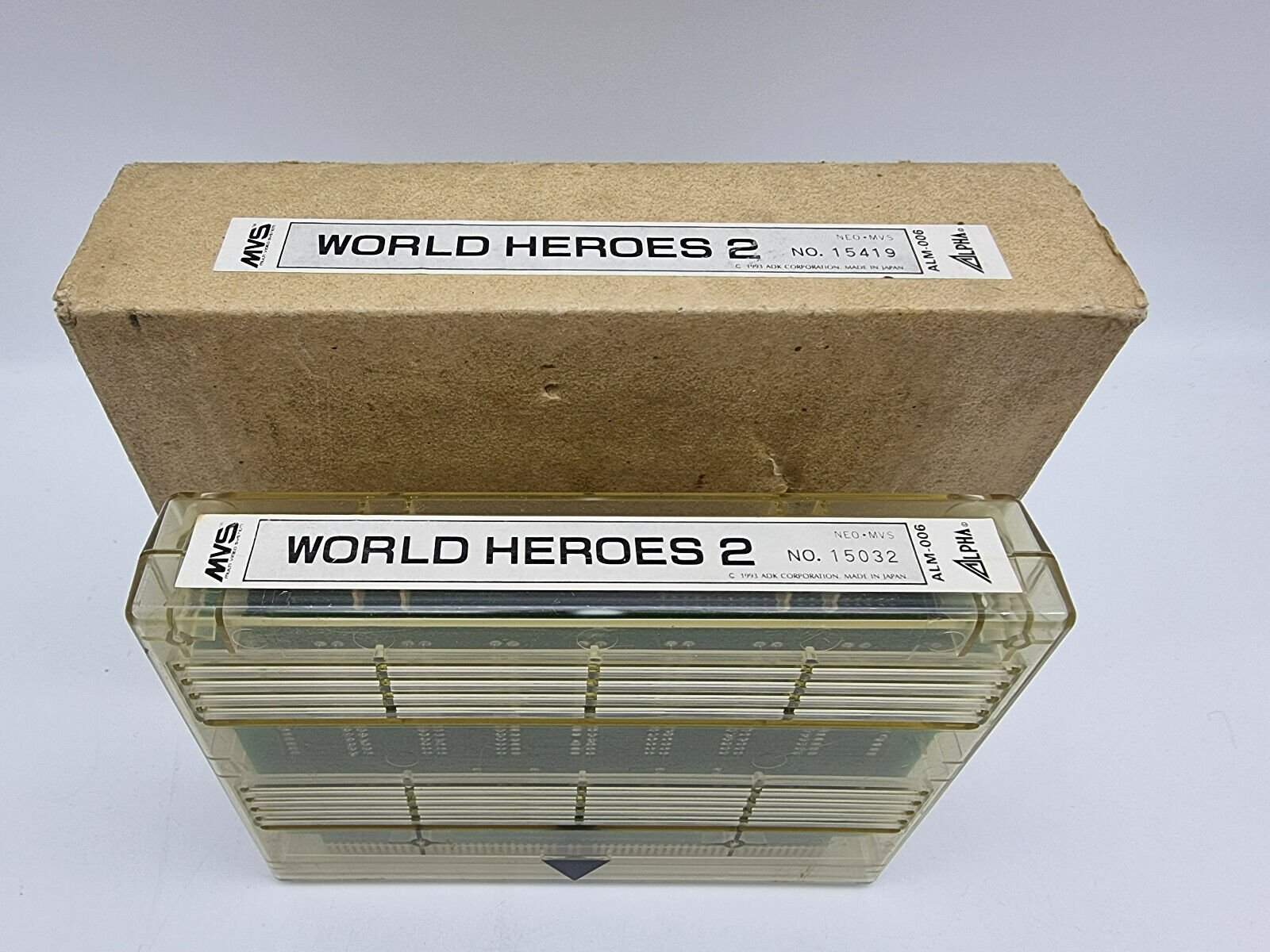 WORLD HEROES 2 ORIGINAL KIT NEO GEO MVS USED - Image 2