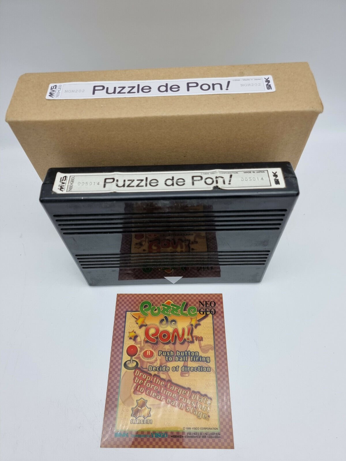 PUZZLE DE PON! CART FOR NEO GEO MVS USED