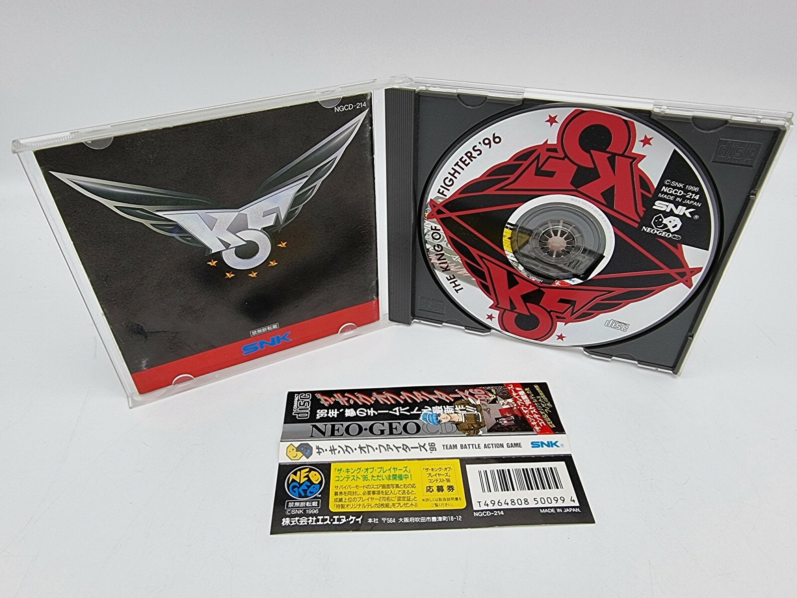 THE KING OF FIGHTERS 96 KOF96 SPINE CARD NEO GEO CD JAPAN USED TESTED - Image 3