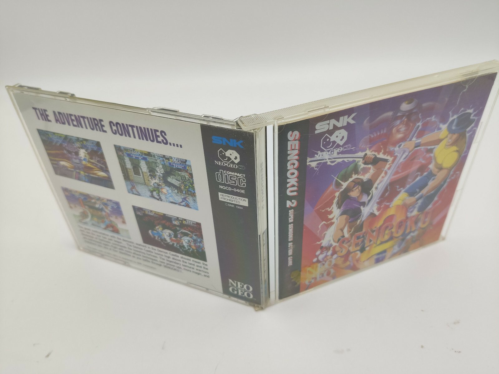 SENGOKU 2 NEO GEO CD USA USED TESTED - Image 3