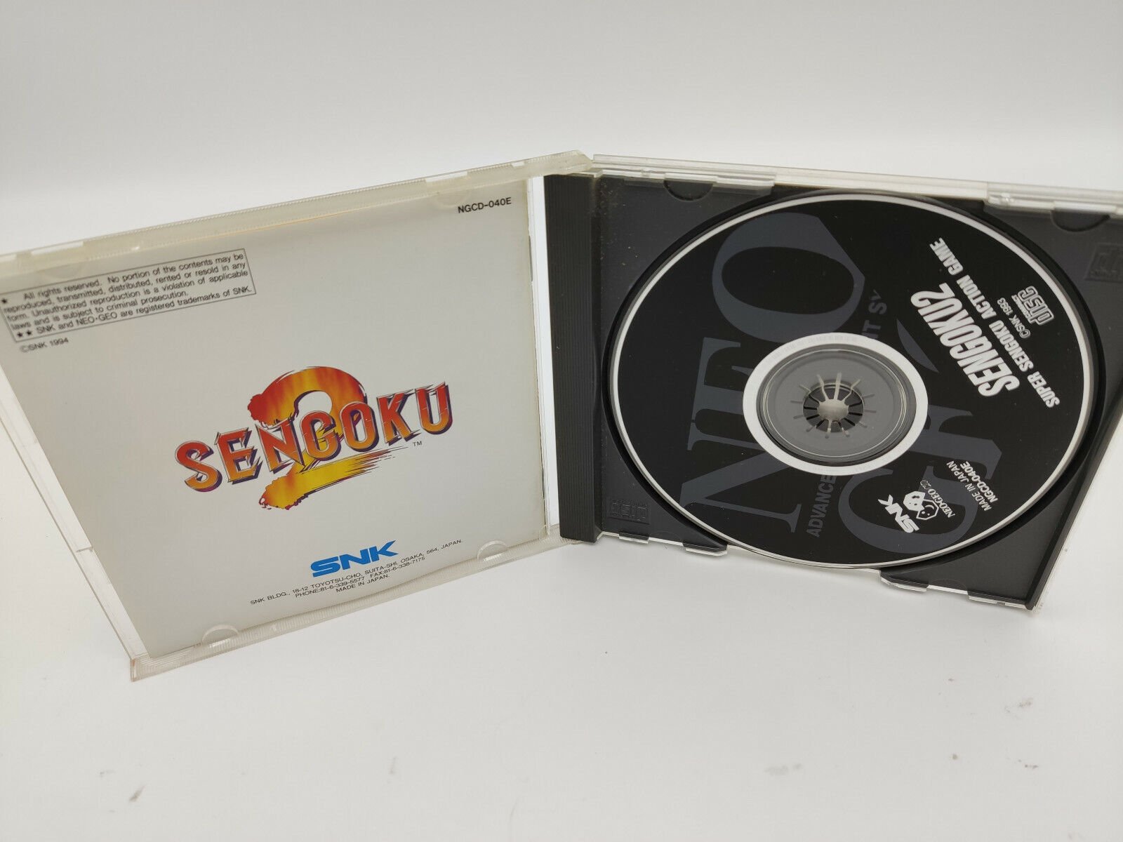SENGOKU 2 NEO GEO CD USA USED TESTED - Image 4