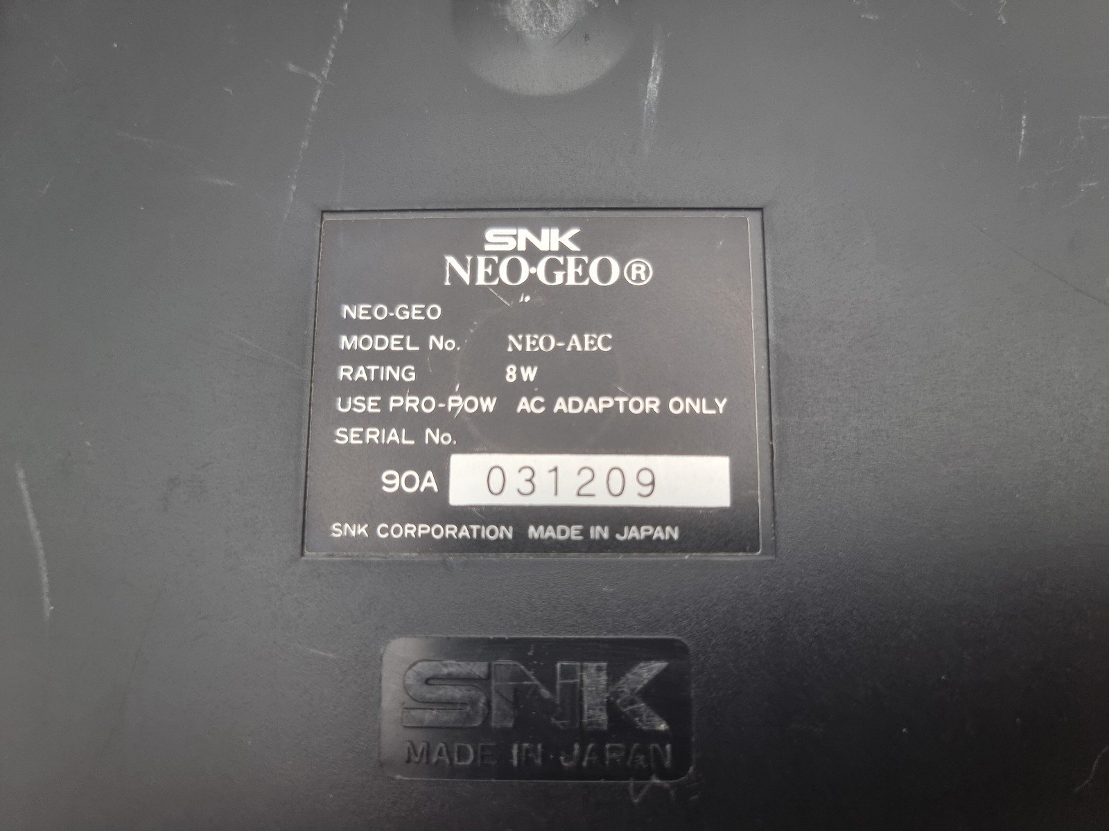 NEO GEO AES CONSOLE PAL EURO WITH UNIBIOS USED | eBay - Image 4